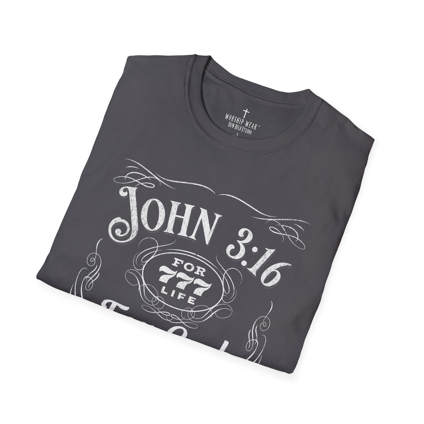 John 3:16 Vintage Label Christian T-Shirt — Worship Wear™