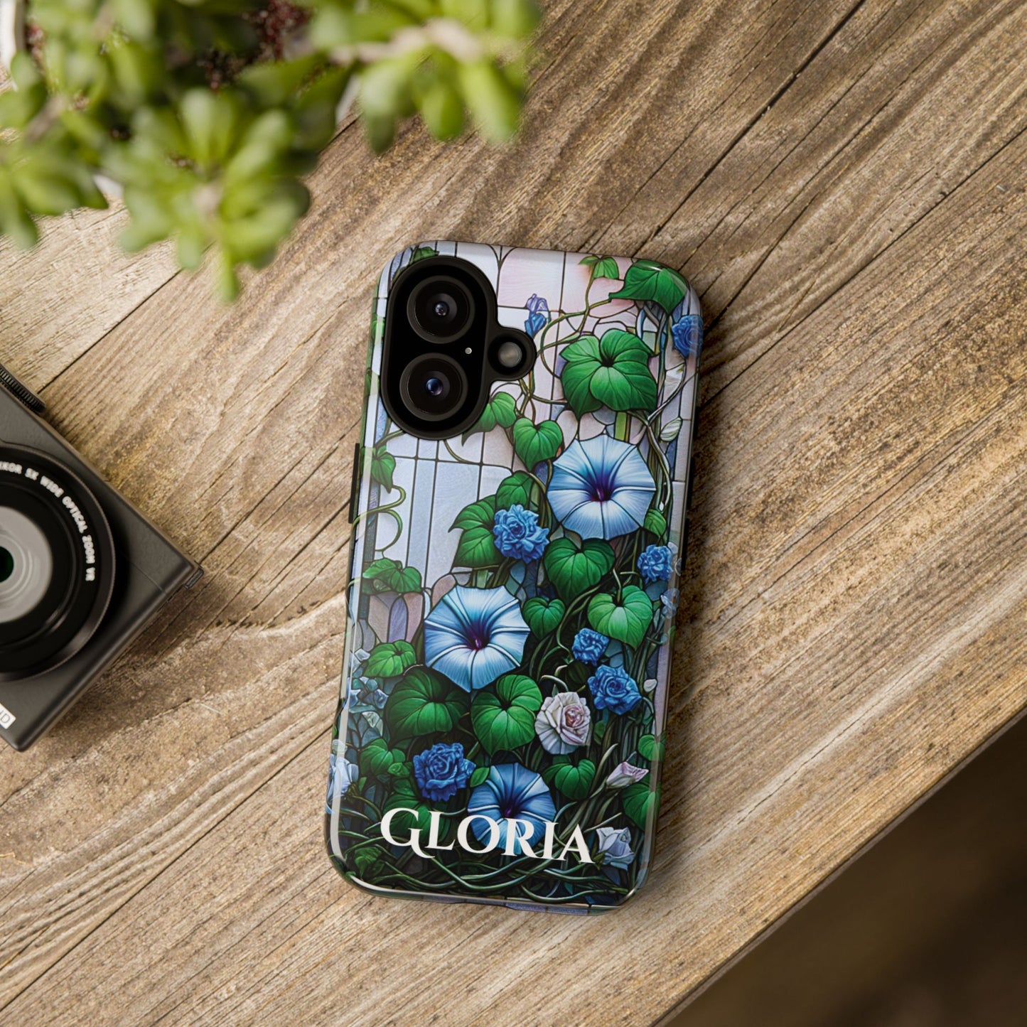 Cathedral Morning Glories - Personalized Phone Case