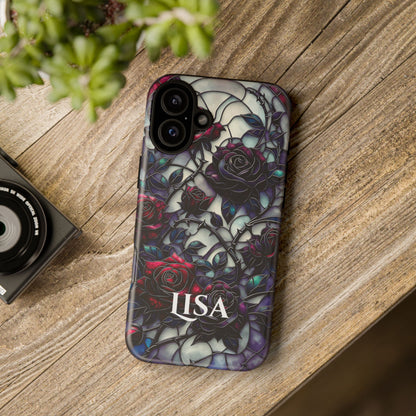 Cathedral Night Roses - Personalized Phone Case