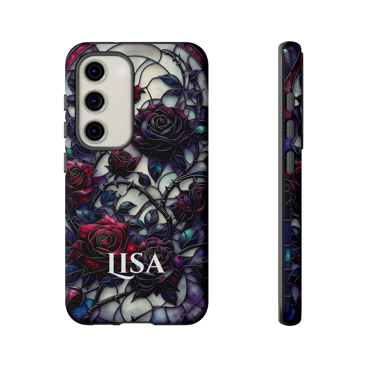 Cathedral Night Roses - Personalized Phone Case