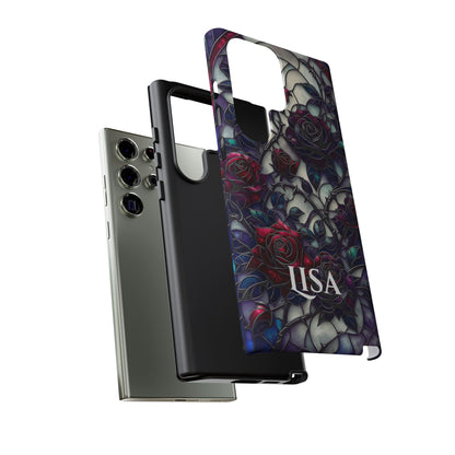 Cathedral Night Roses - Personalized Phone Case