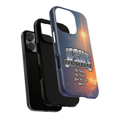 JESUS — The Way, The Truth, The Life — Radiant Sunrise Edition Phone Case