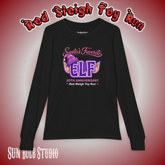 Santa’s Favorite ELF – Purple (YOUTH Long Sleeve)