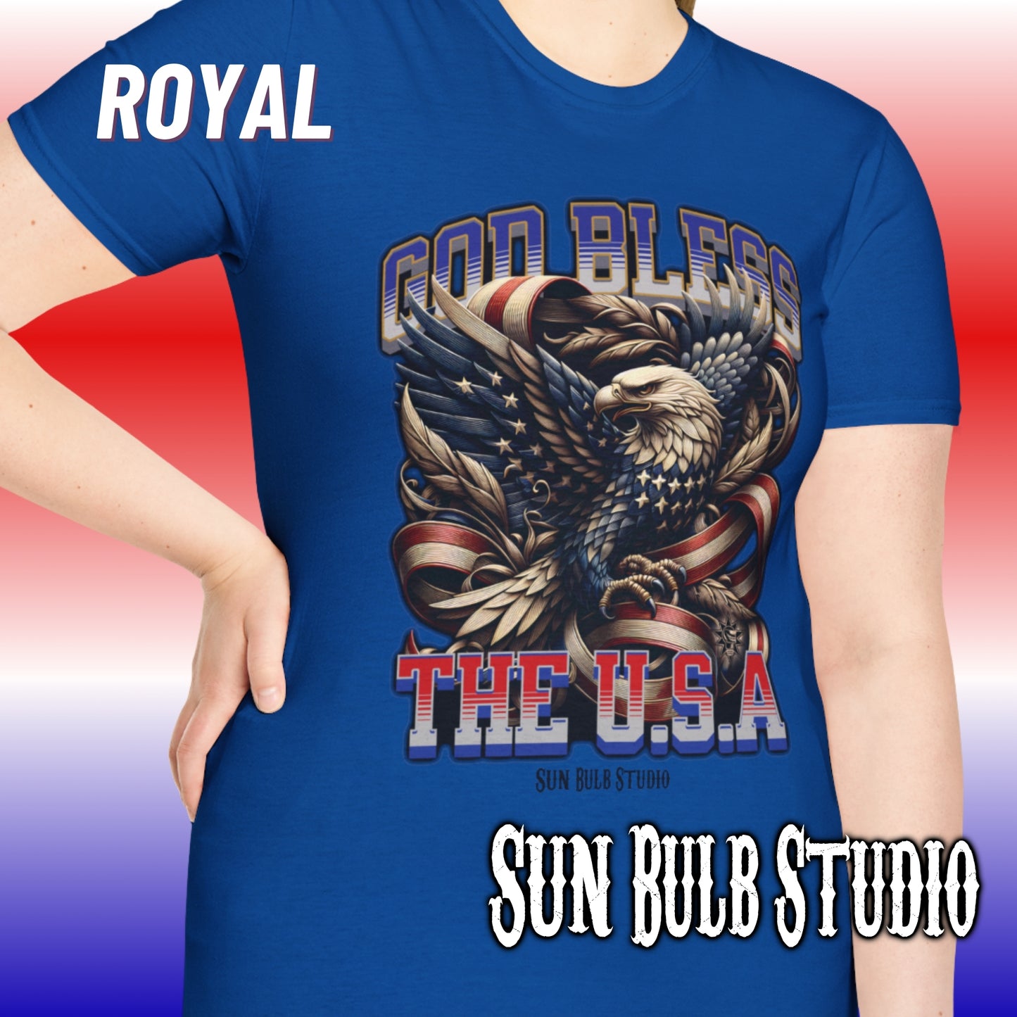God Bless the USA Eagle T-Shirt - for Patriotism