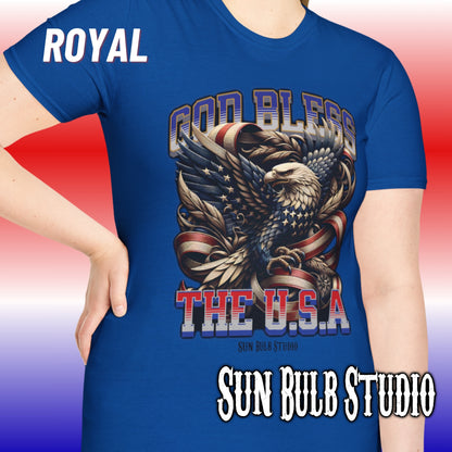 God Bless the USA Eagle T-Shirt - for Patriotism