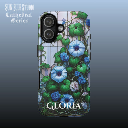 Cathedral Morning Glories - Personalized Phone Case