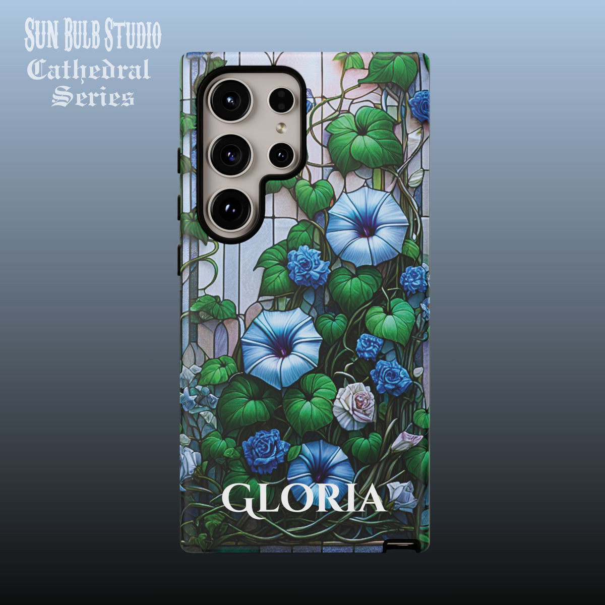 Cathedral Morning Glories - Personalized Phone Case