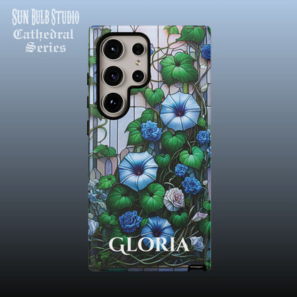 Cathedral Morning Glories - Personalized Phone Case