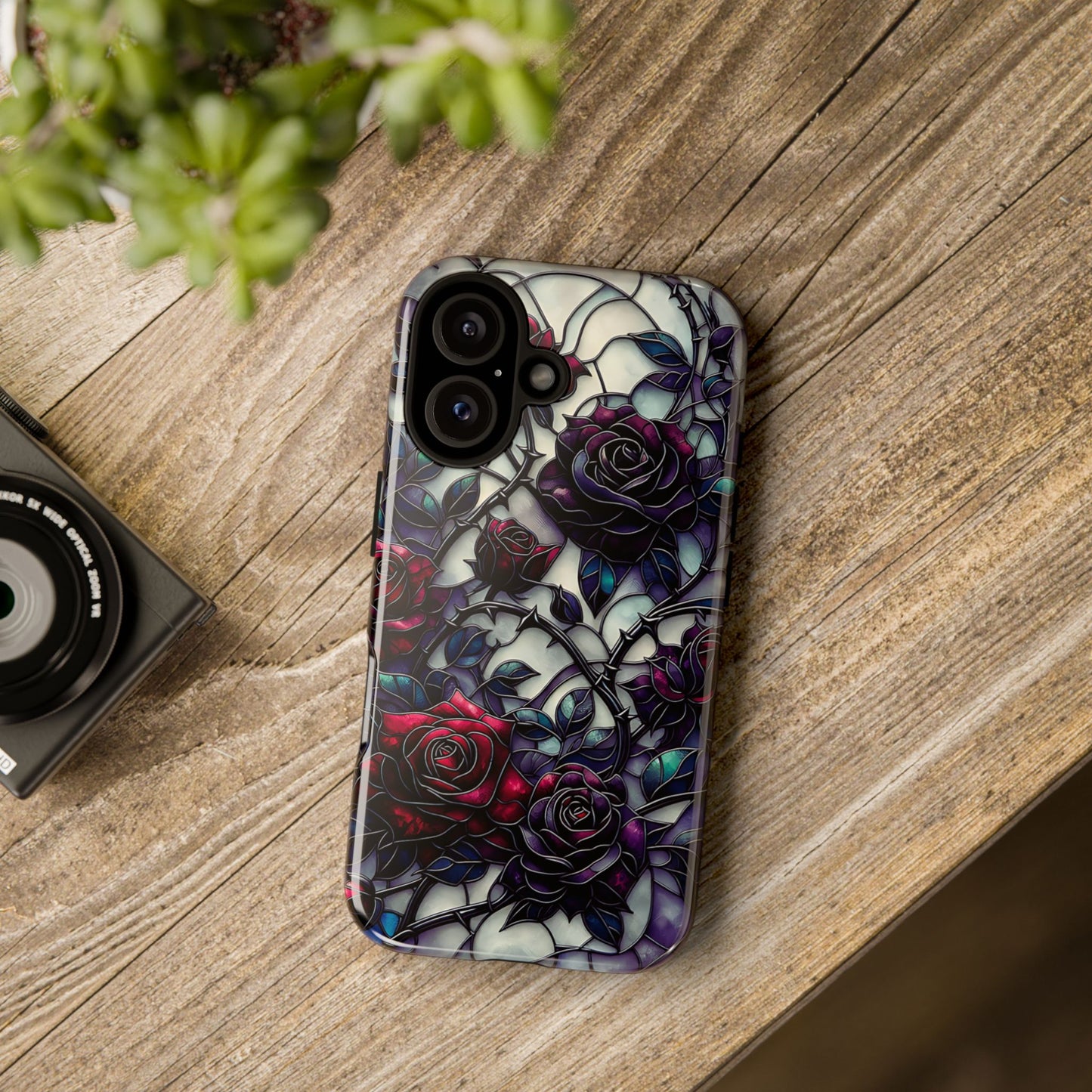 Cathedral Night Roses – Phone Case