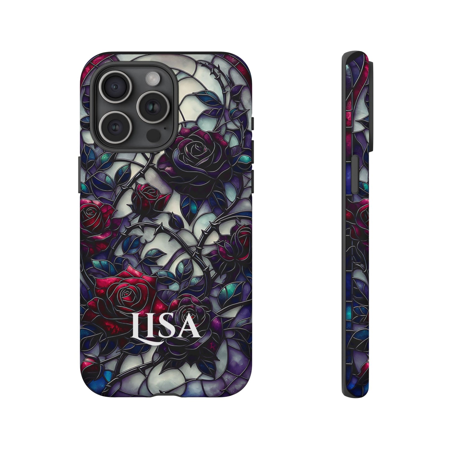 Cathedral Night Roses - Personalized Phone Case