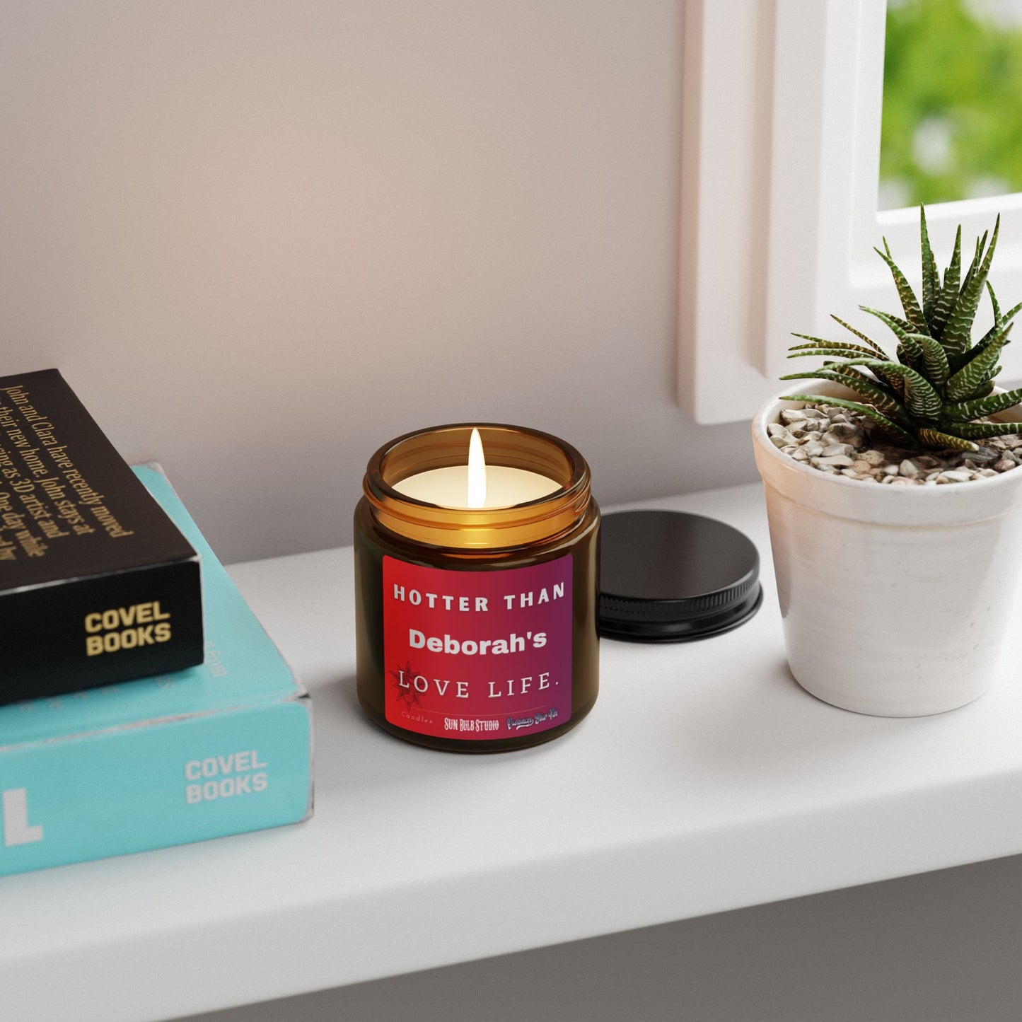 Customize Your Vibe™ Personalized Candle – Hotter Than blank's Love Life