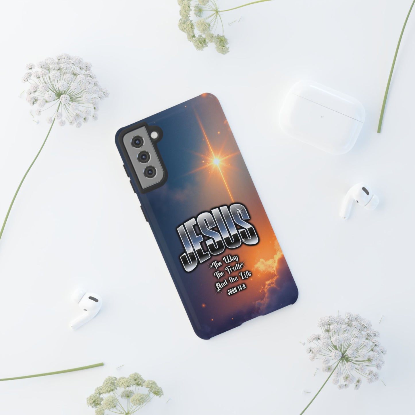 JESUS — The Way, The Truth, The Life — Radiant Sunrise Edition Phone Case