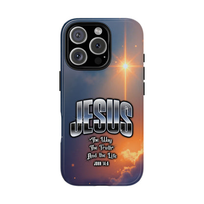 JESUS — The Way, The Truth, The Life — Radiant Sunrise Edition Phone Case
