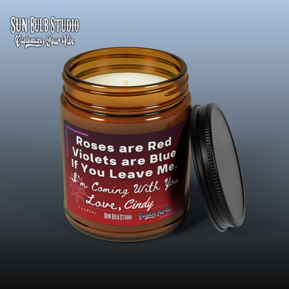 Customize Your Vibe™ Personalized Candle – Roses are Red