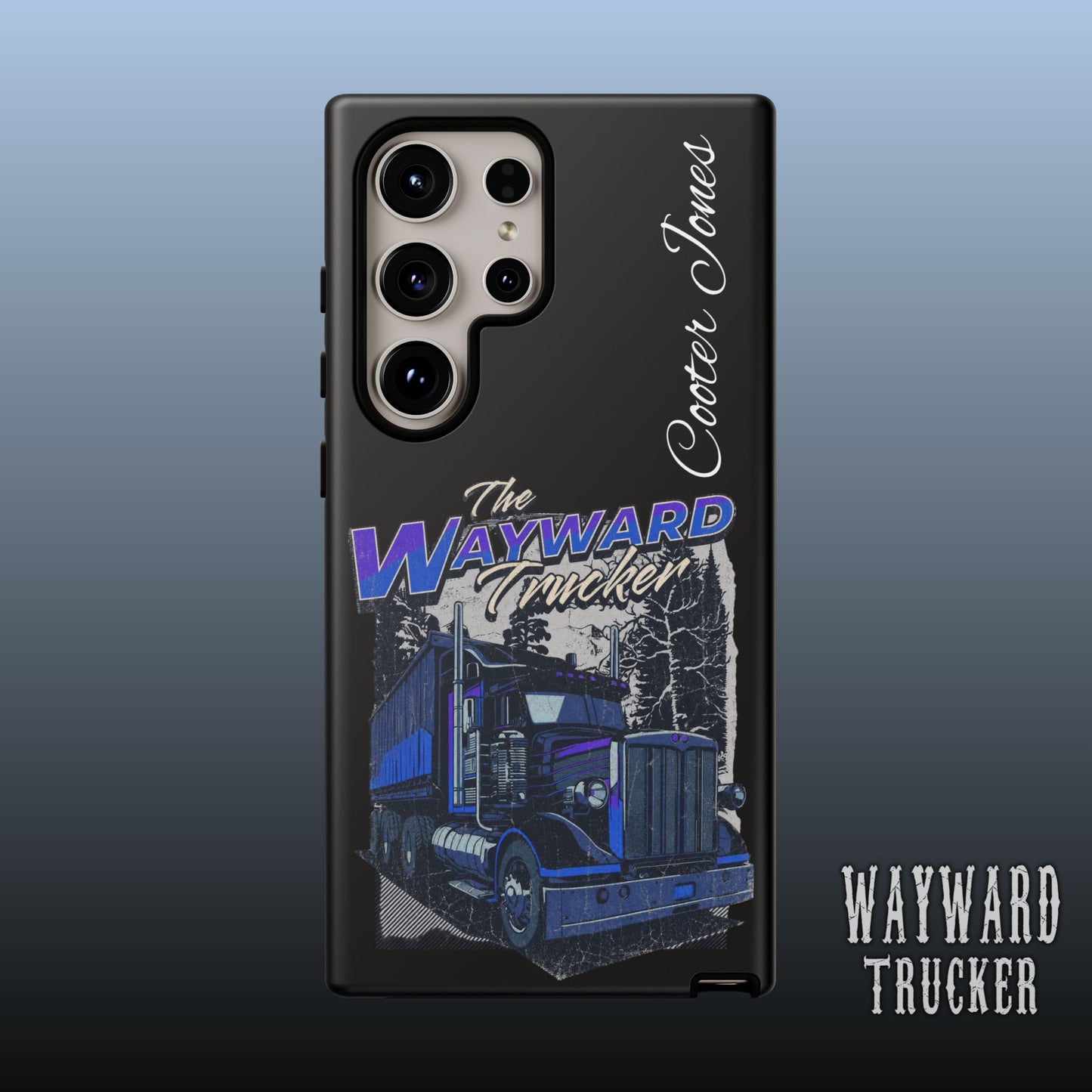 The Wayward Trucker™ Midnight Blue Edition— Personalized Phone Case