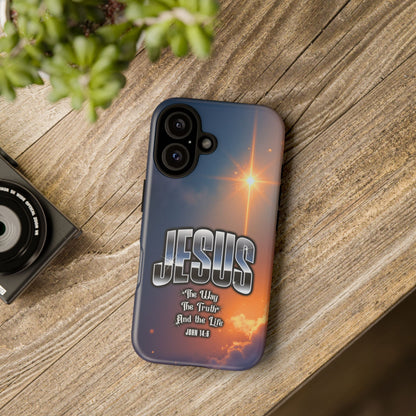 JESUS — The Way, The Truth, The Life — Radiant Sunrise Edition Phone Case