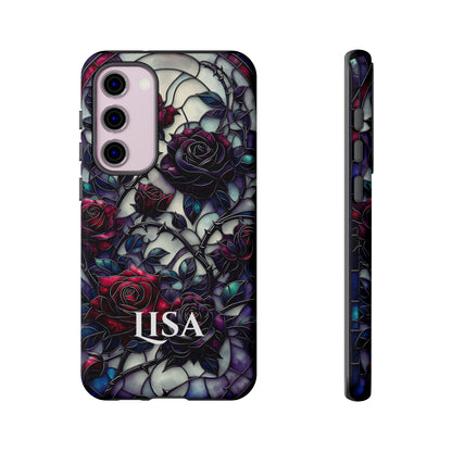 Cathedral Night Roses - Personalized Phone Case