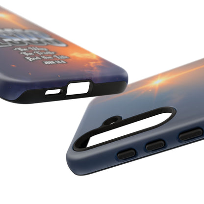 JESUS — The Way, The Truth, The Life — Radiant Sunrise Edition Phone Case