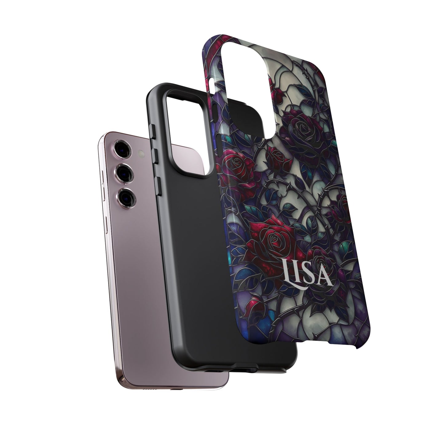 Cathedral Night Roses - Personalized Phone Case