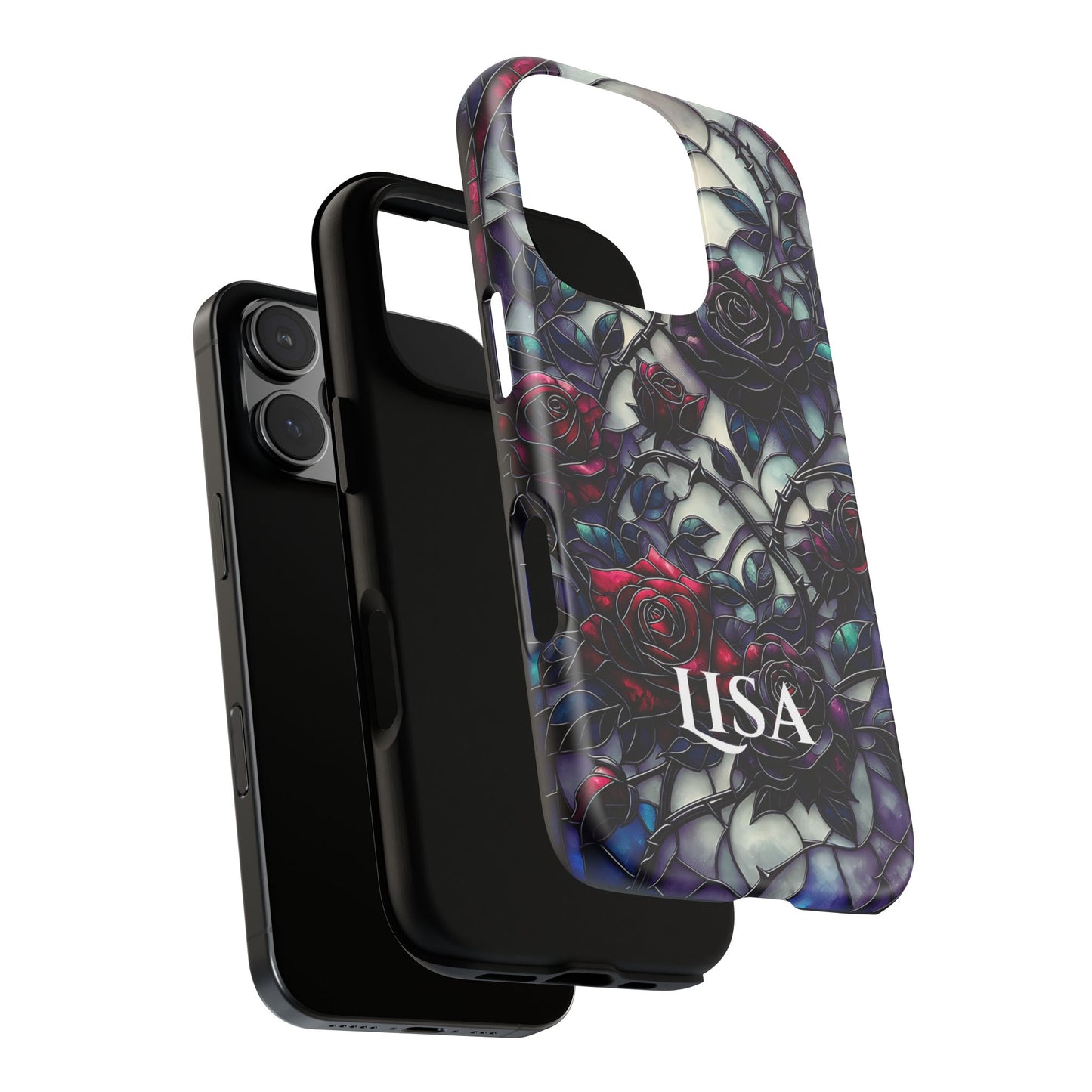 Cathedral Night Roses - Personalized Phone Case