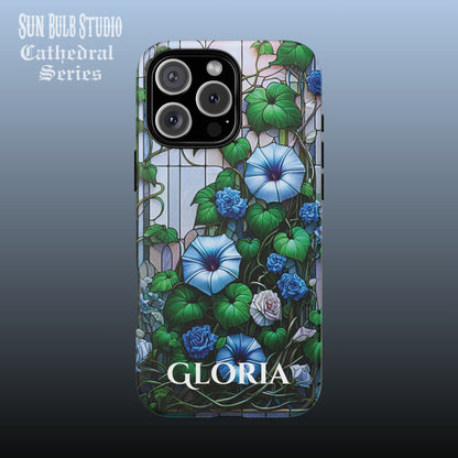 Cathedral Morning Glories - Personalized Phone Case