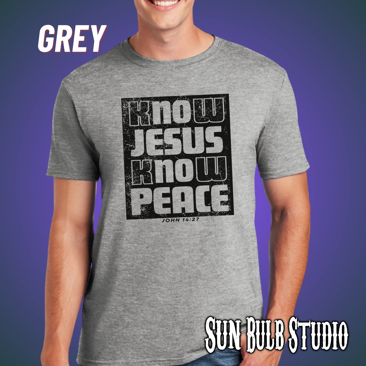 Know Jesus Know Peace | John 14:27 Scripture Tee