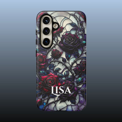 Cathedral Night Roses - Personalized Phone Case