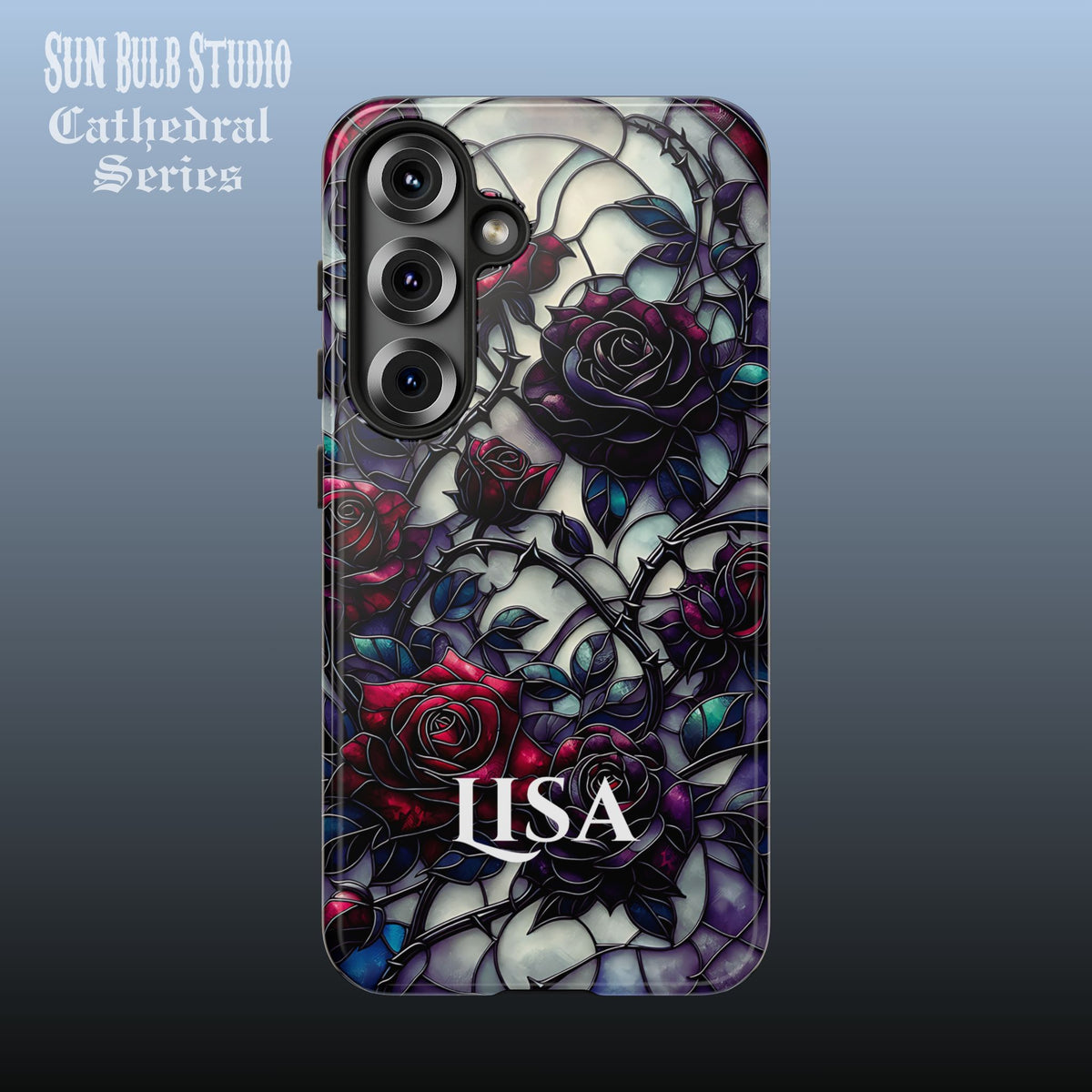 Cathedral Night Roses - Personalized Phone Case