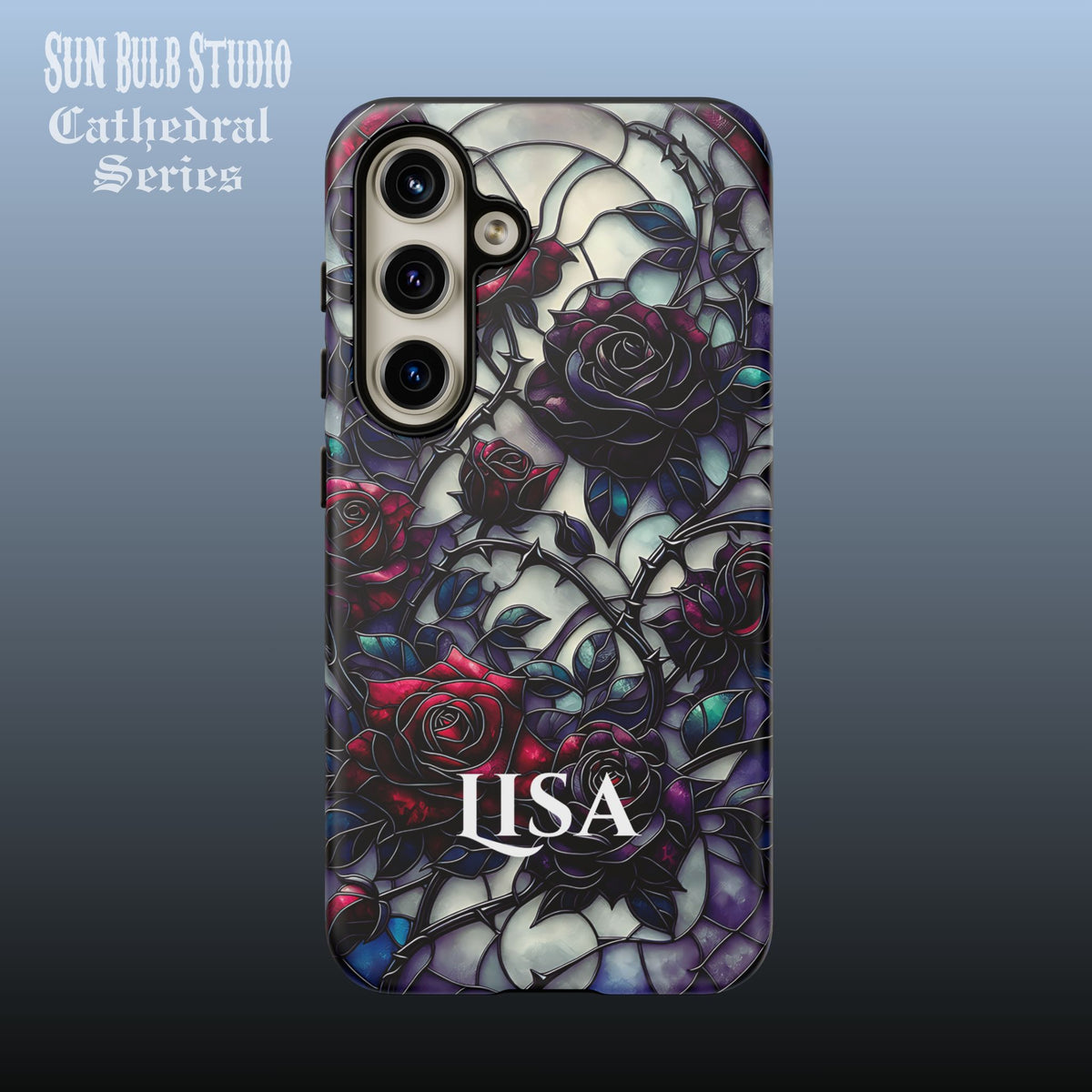 Cathedral Night Roses - Personalized Phone Case