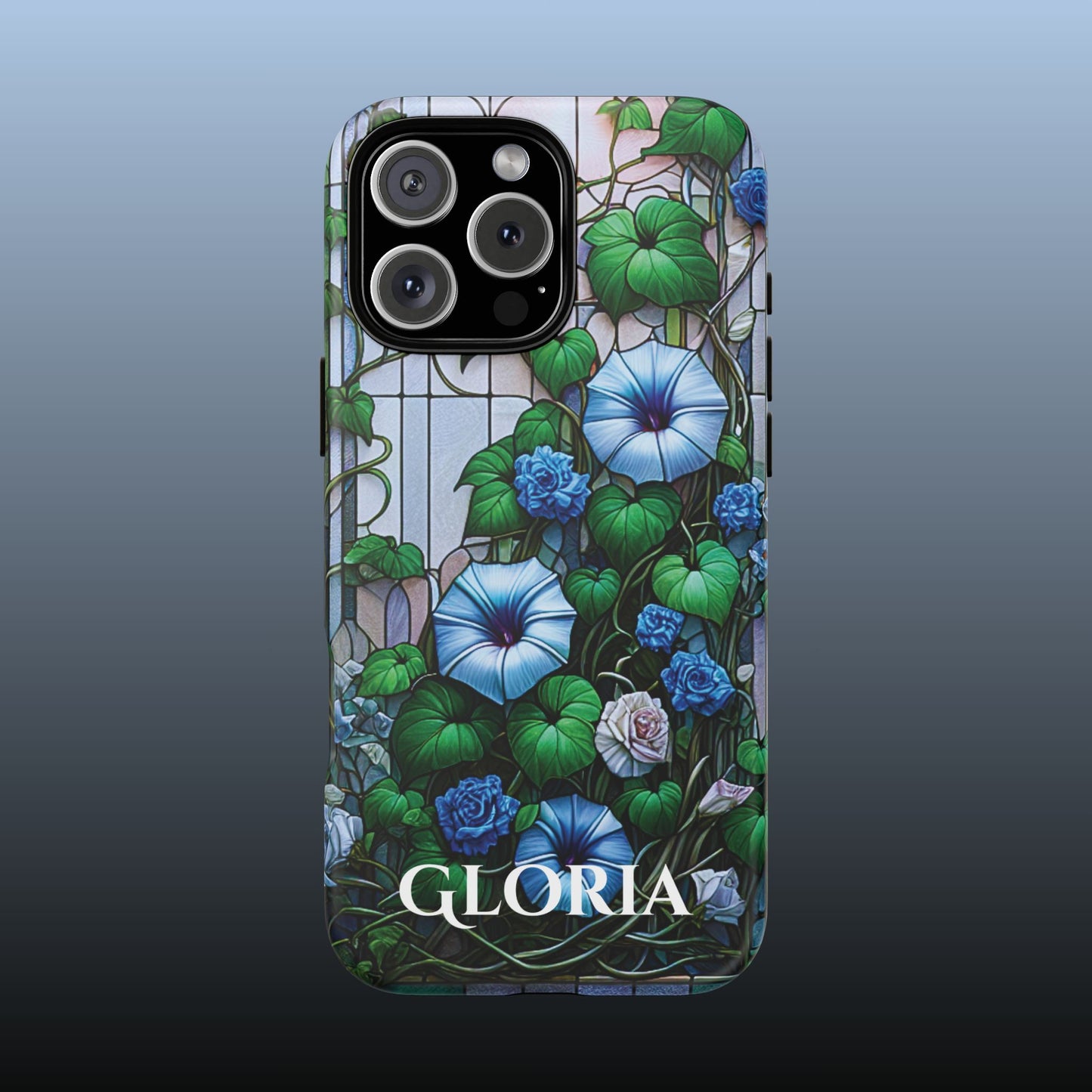 Cathedral Morning Glories - Personalized Phone Case