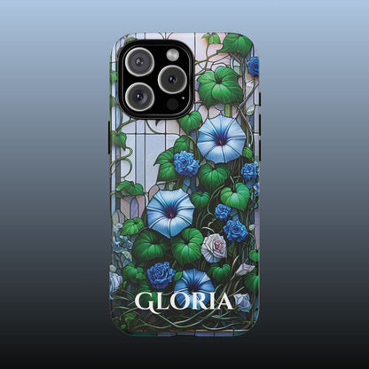Cathedral Morning Glories - Personalized Phone Case