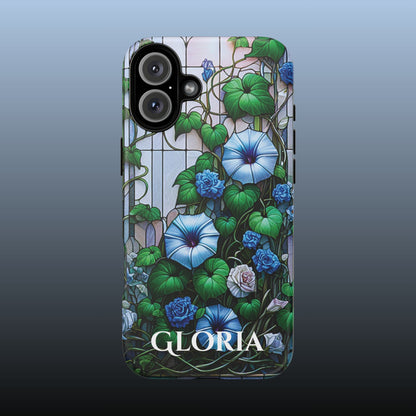 Cathedral Morning Glories - Personalized Phone Case
