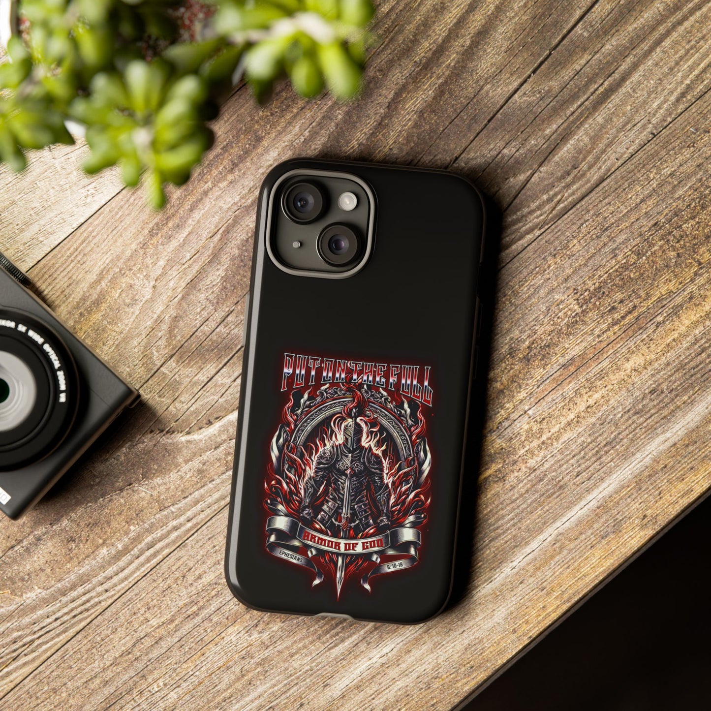 Armor of God Phone Case – Christian Warrior Design | Worship Wear Collection