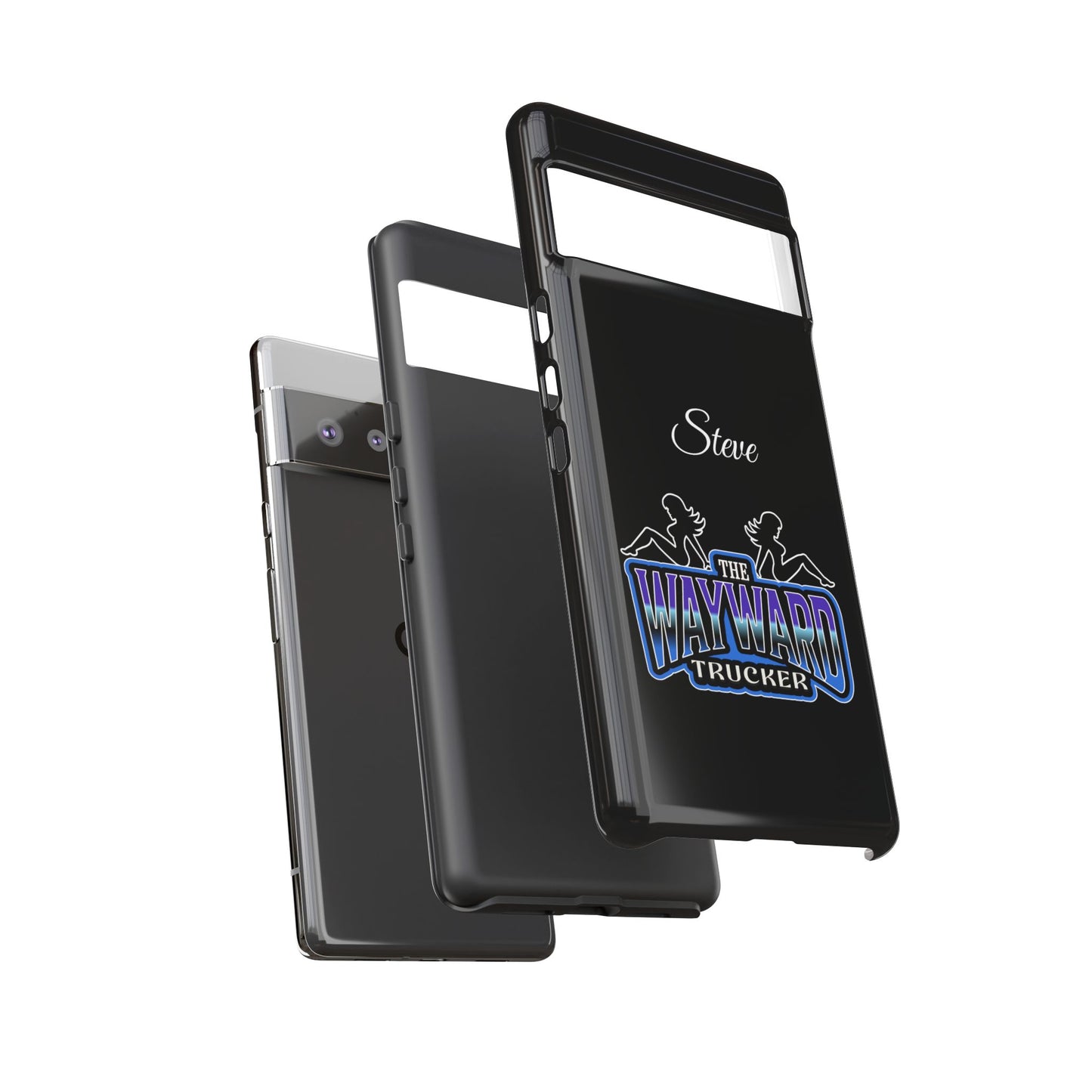 Personalized 'The Wayward Trucker' Phone Case — Custom Name Tough Case for Truck Drivers