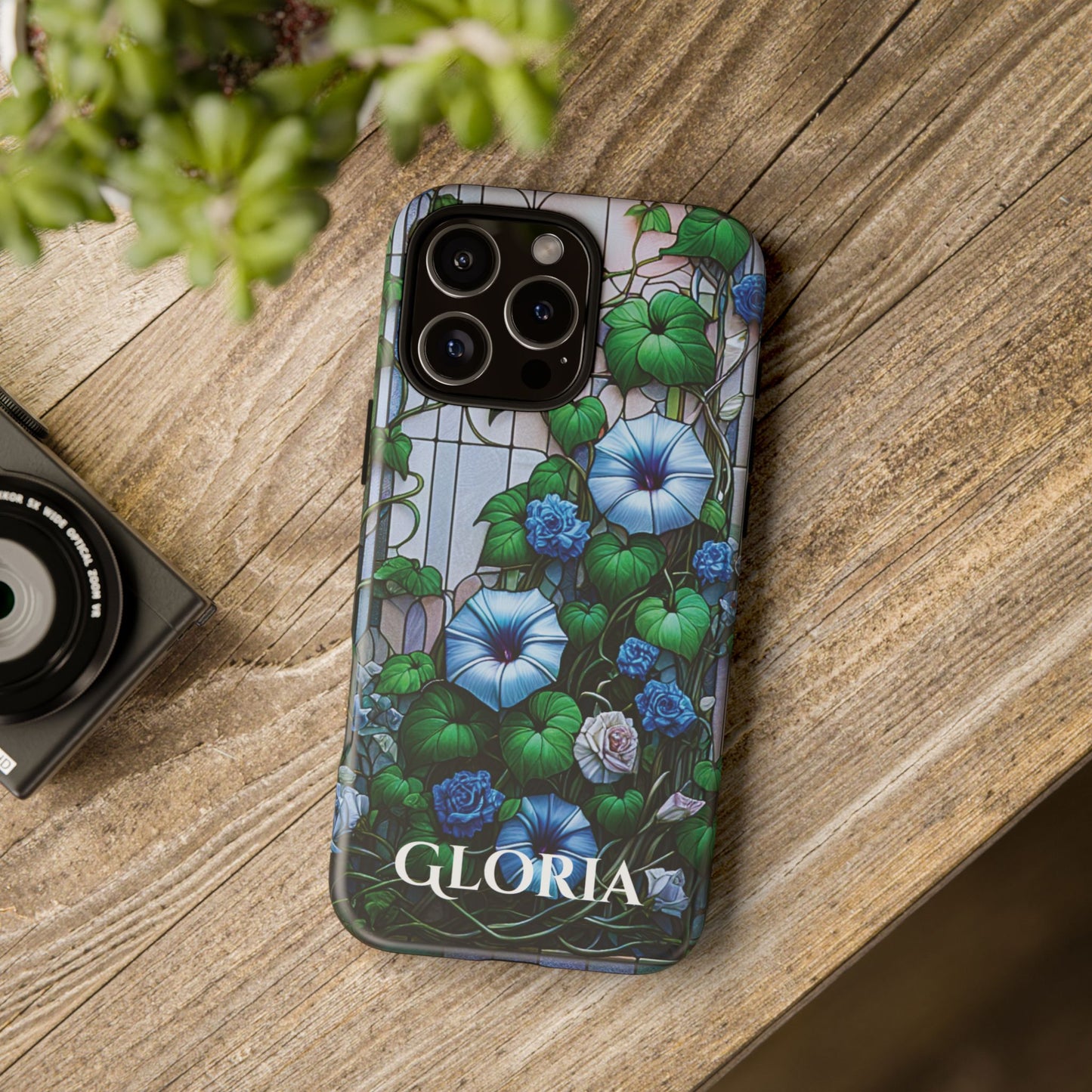 Cathedral Morning Glories - Personalized Phone Case