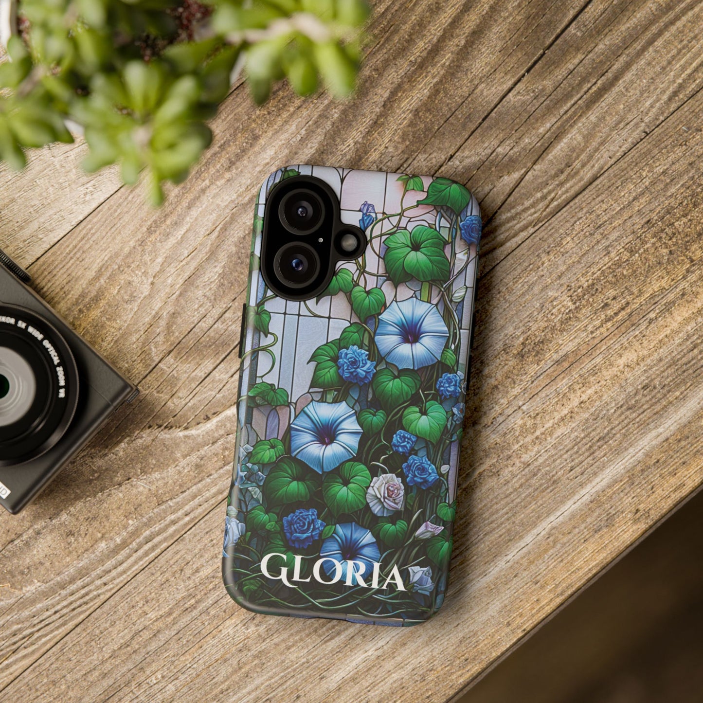Cathedral Morning Glories - Personalized Phone Case