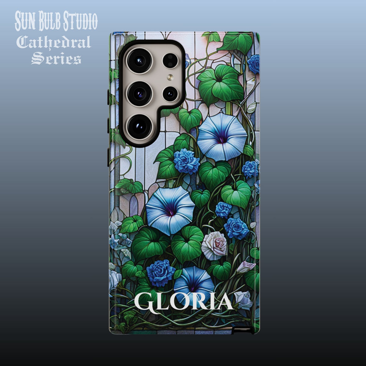 Cathedral Morning Glories - Personalized Phone Case
