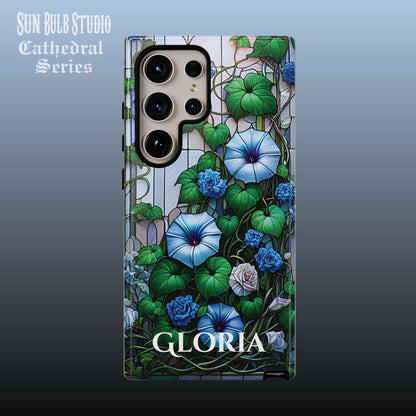 Cathedral Morning Glories - Personalized Phone Case