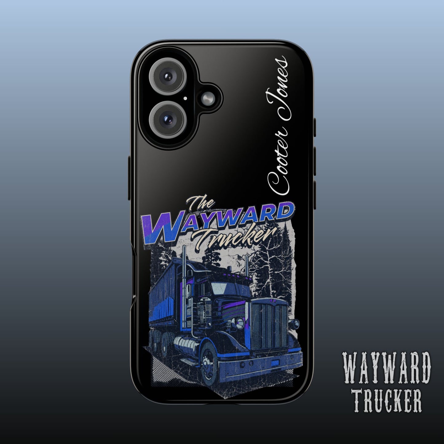 The Wayward Trucker™ Midnight Blue Edition— Personalized Phone Case