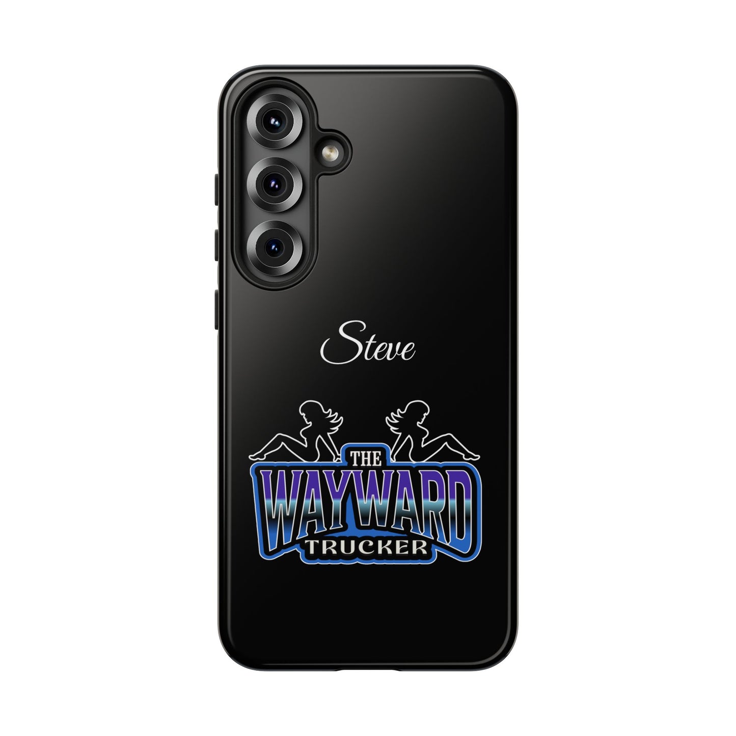 Personalized 'The Wayward Trucker' Phone Case — Custom Name Tough Case for Truck Drivers