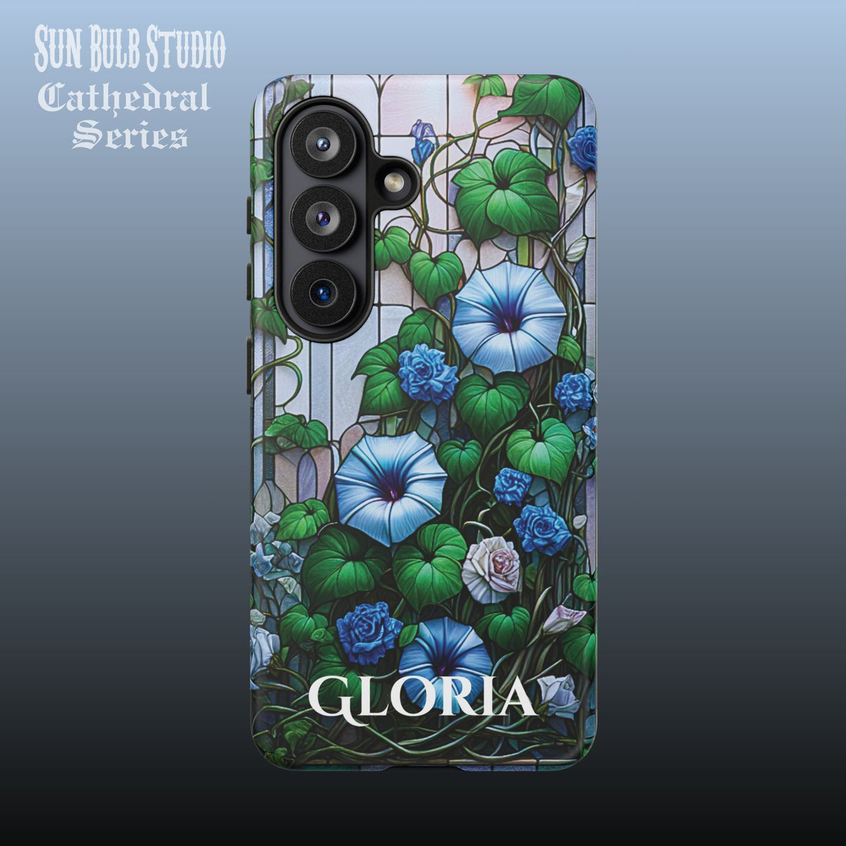 Cathedral Morning Glories - Personalized Phone Case
