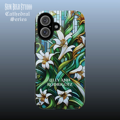 Cathedral Lilies - Personalized Phone Case
