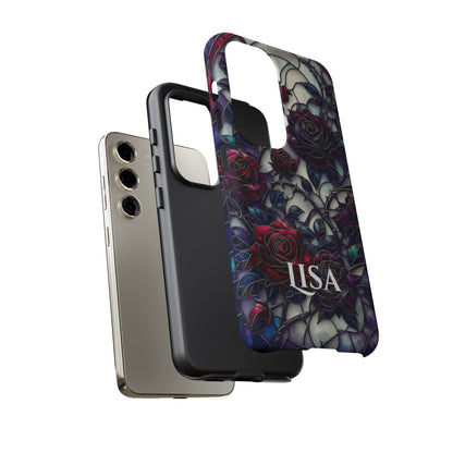 Cathedral Night Roses - Personalized Phone Case