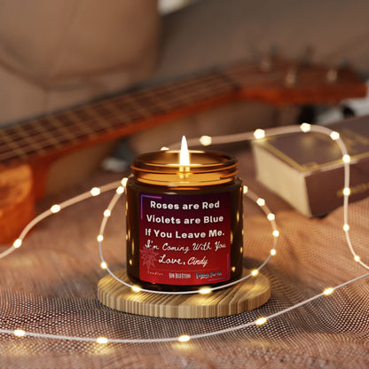 Customize Your Vibe™ Personalized Candle – Roses are Red