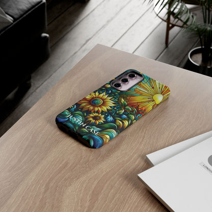 Cathedral Sunflowers - Personalized Phone Case