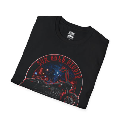 Midnight Caller Vintage Motorcycle T-Shirt | Night Ride Graphic Tee