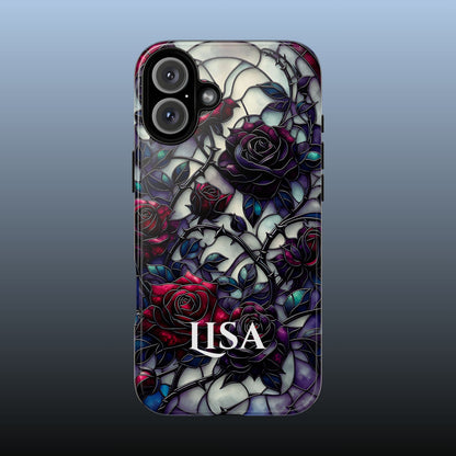 Cathedral Night Roses - Personalized Phone Case