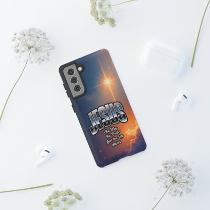 JESUS — The Way, The Truth, The Life — Radiant Sunrise Edition Phone Case