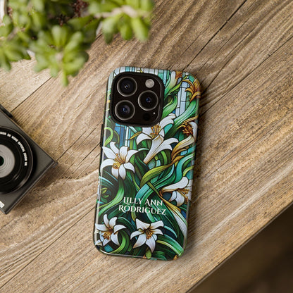 Cathedral Lilies - Personalized Phone Case