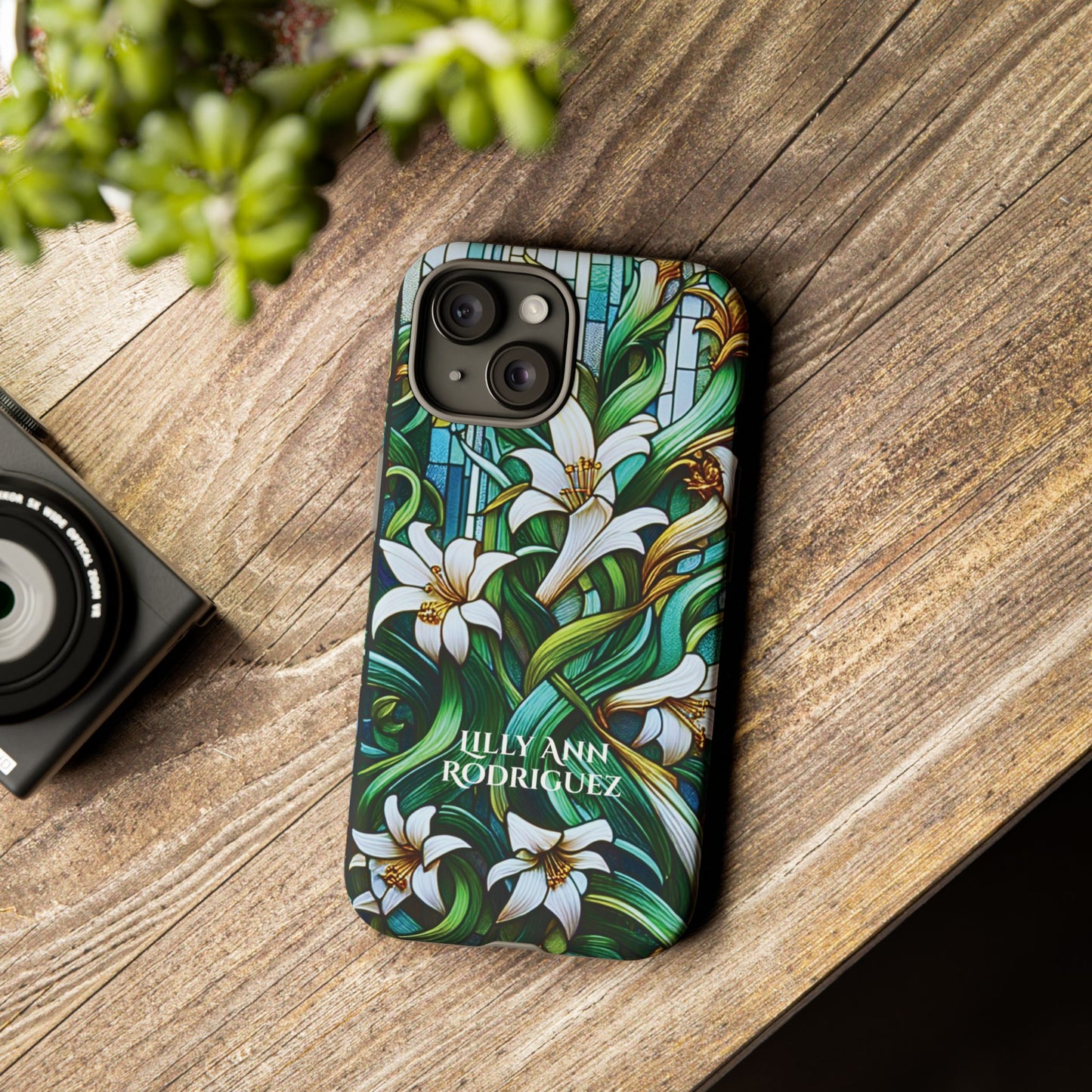Cathedral Lilies - Personalized Phone Case